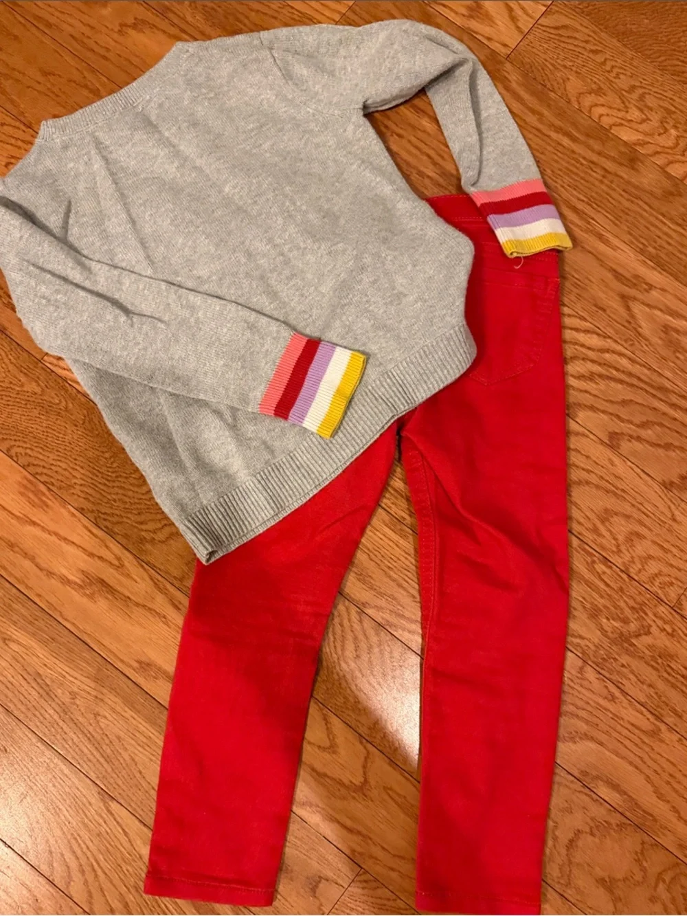 GAP Girls Red Stretch Jeggings